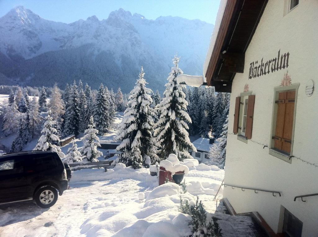 Baeckeralm - B&B 16 + Миттенвальд Экстерьер фото